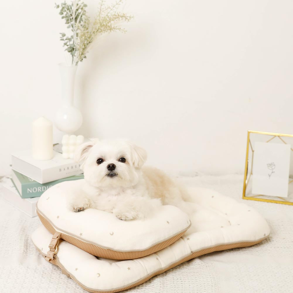 星星和月亮图案堆宠物车垫垫