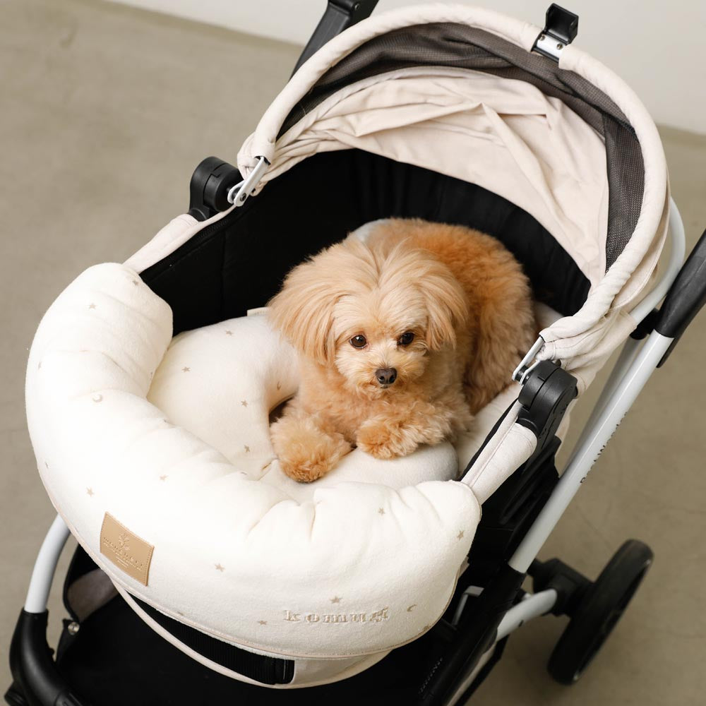 星星和月亮图案堆宠物车垫垫