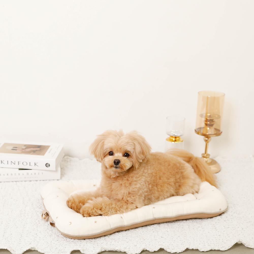 星星和月亮图案堆宠物车垫垫