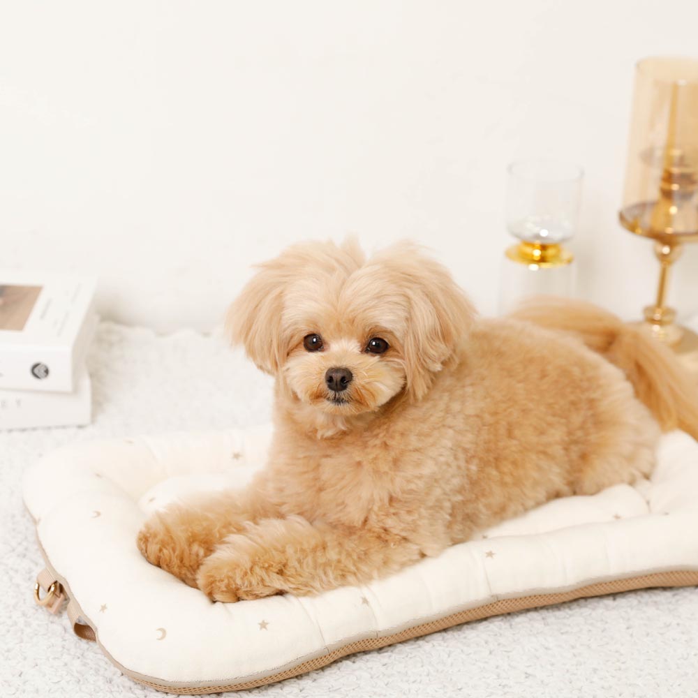 星星和月亮图案堆宠物车垫垫