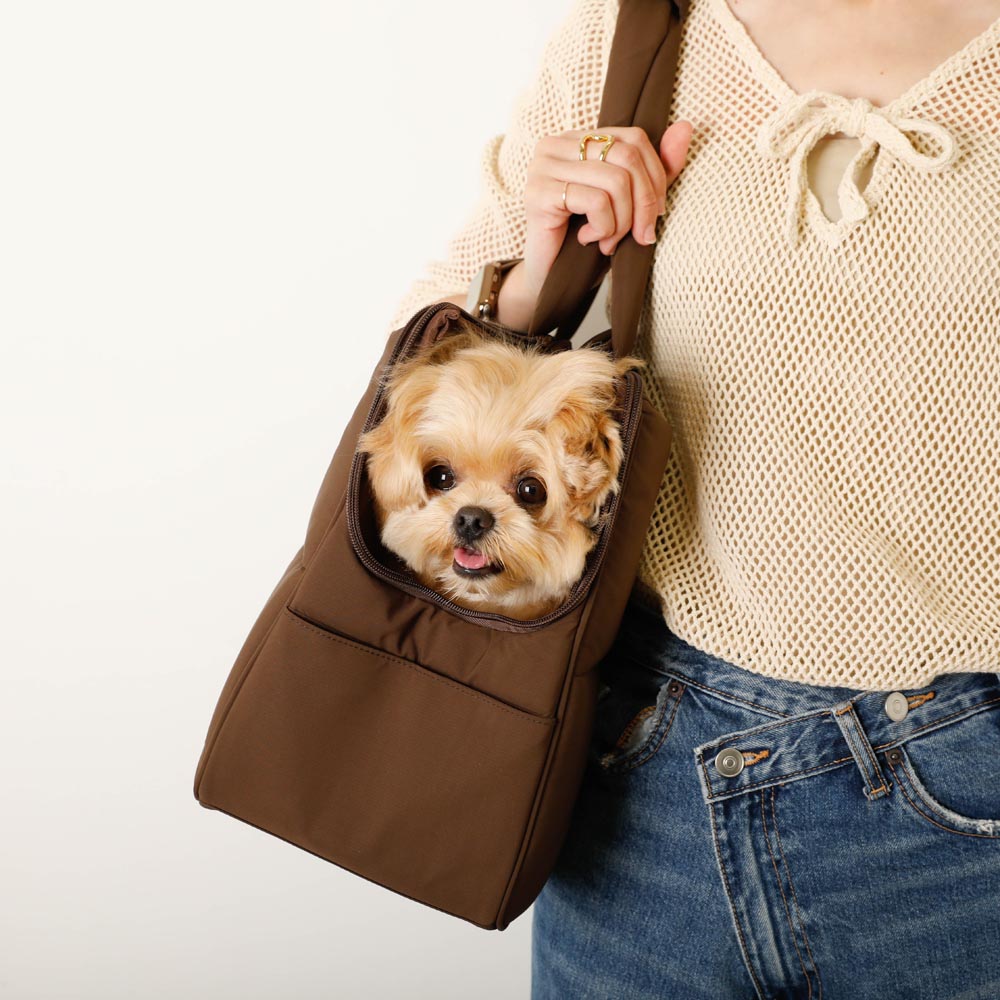 ふっくらキルティング軽量撥水ペットトートバッグ【名入れ刺繍対応】