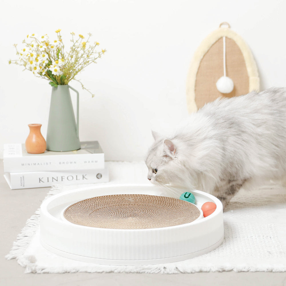 带圆滚滚球的圆指甲磨