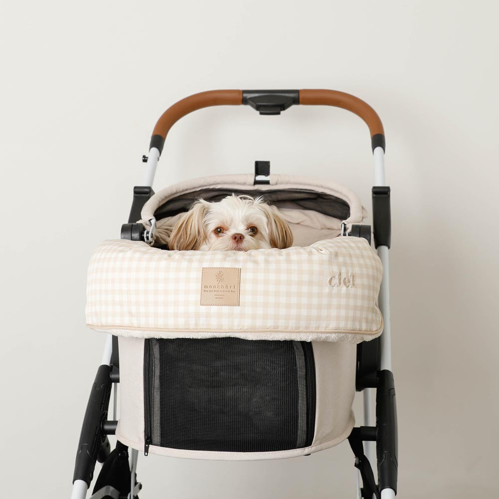 宠物推车下巴靠垫套组【名纹刺绣对应】