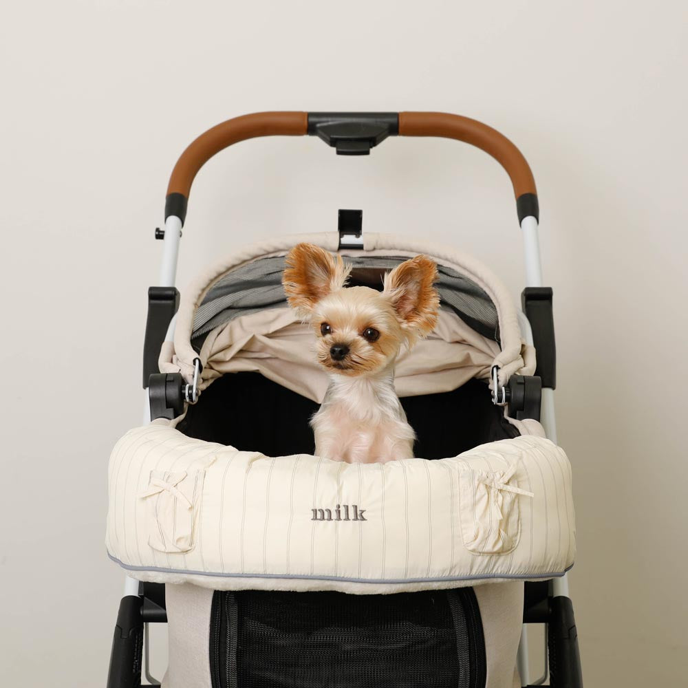 條紋絲帶口袋下巴墊套【單套】【適合名字刺繡】