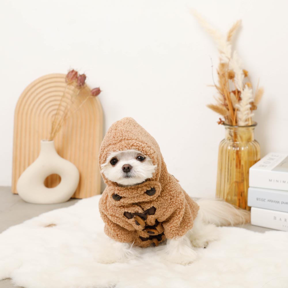 duffle boa hoodie coat