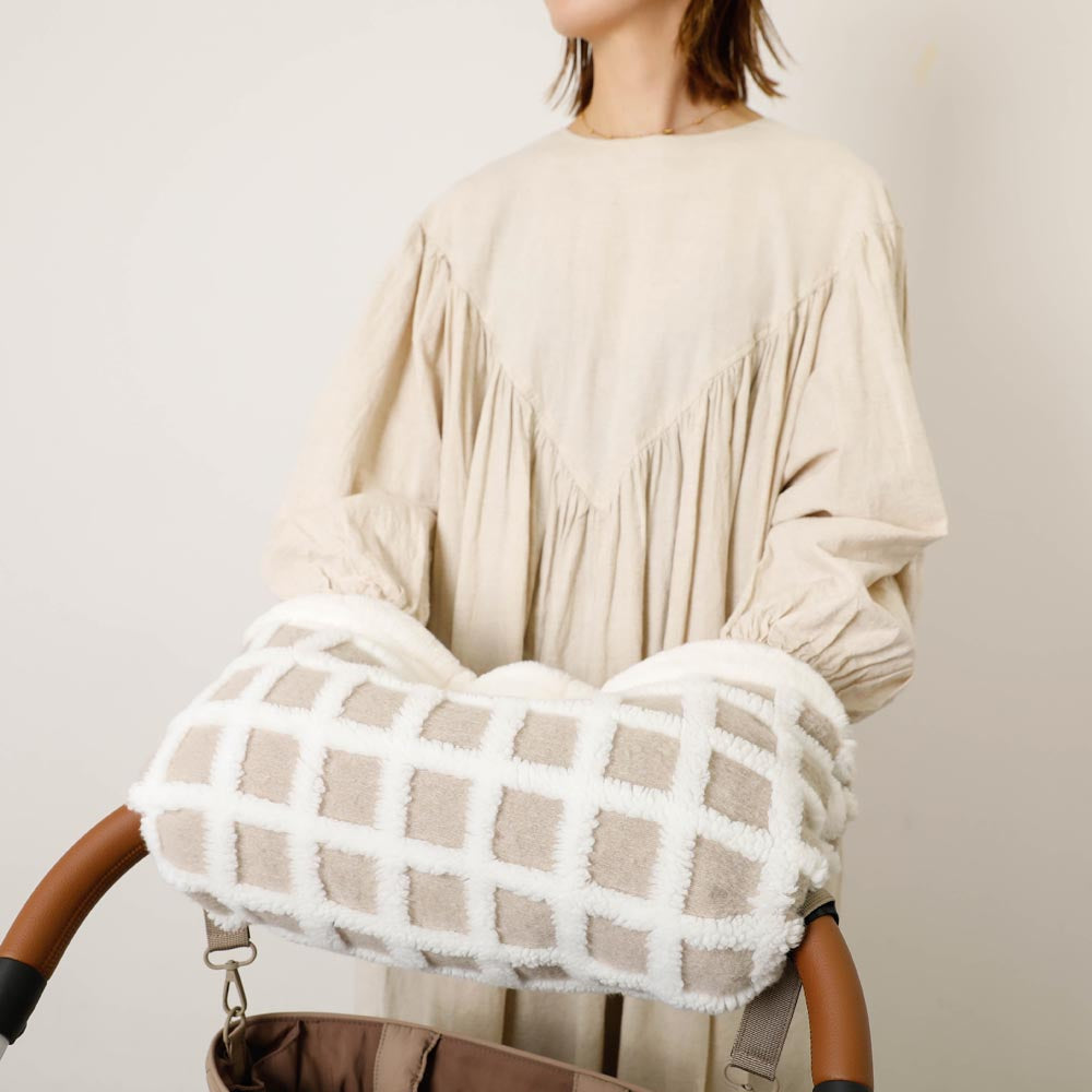 ペットカートチェックボアハンドマフ