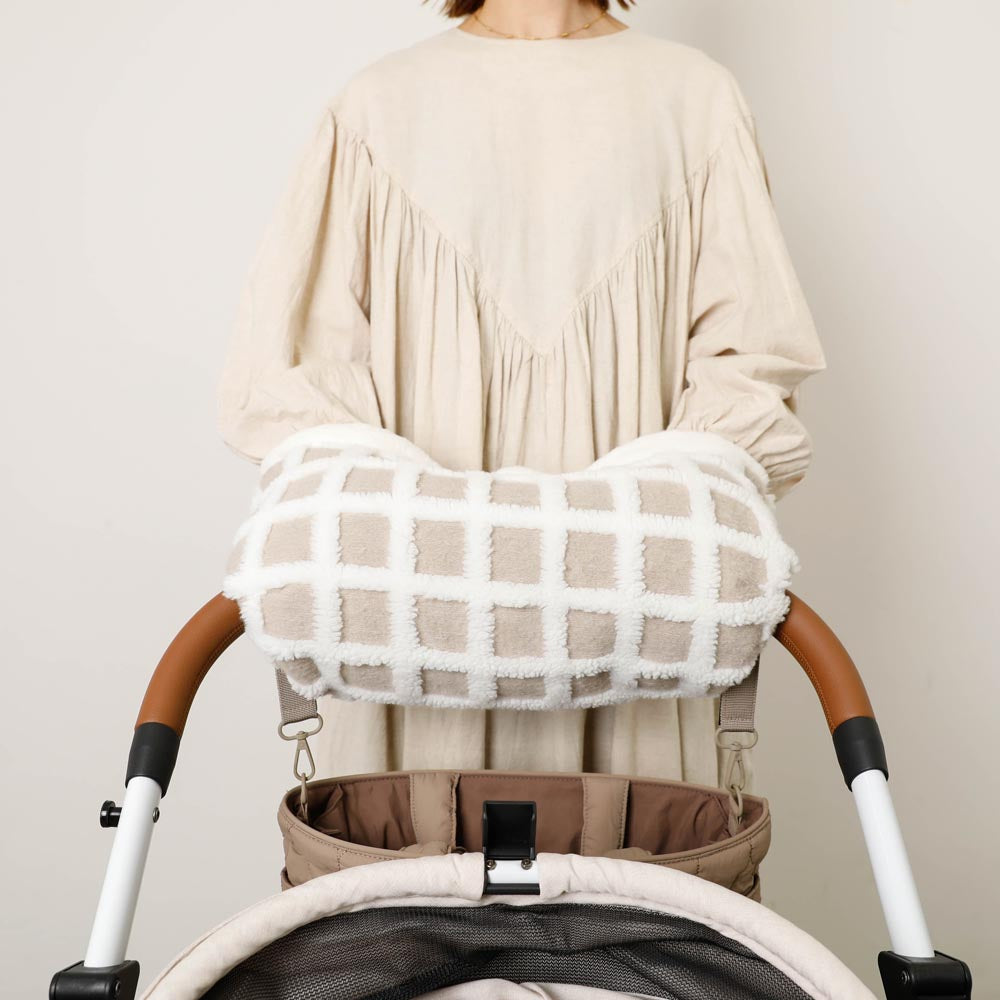 ペットカートチェックボアハンドマフ