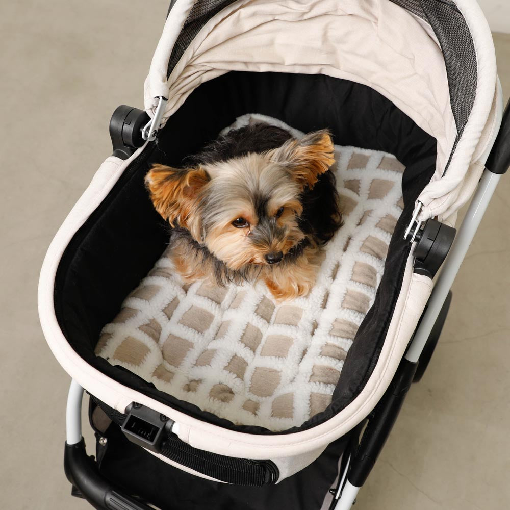 宠物推车格子坐垫垫