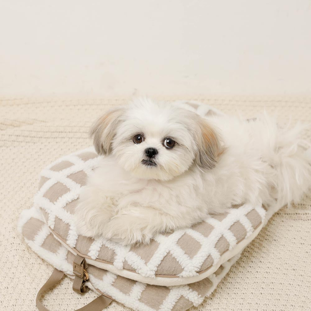 宠物推车格子垫皮罗