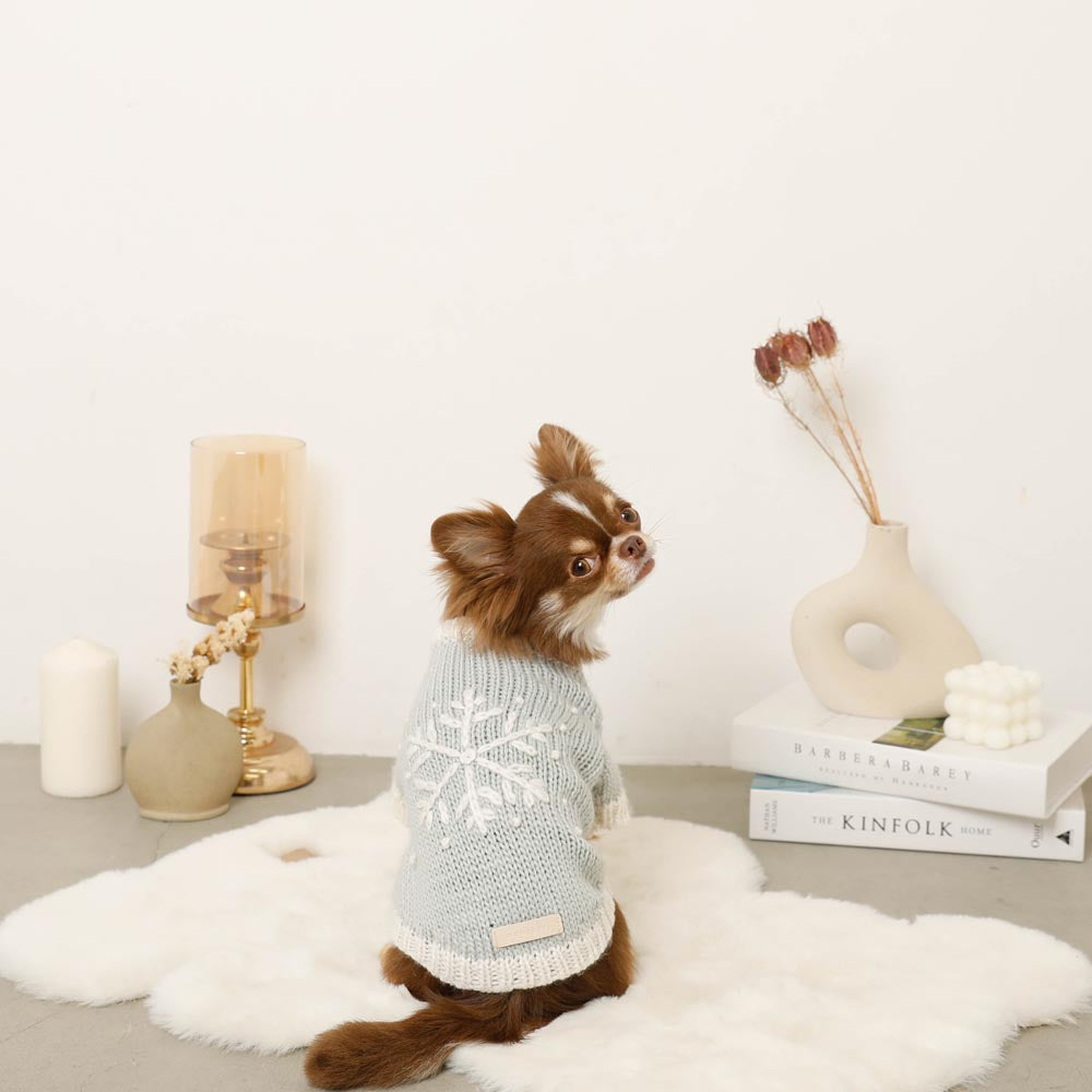 snowflake knit tops