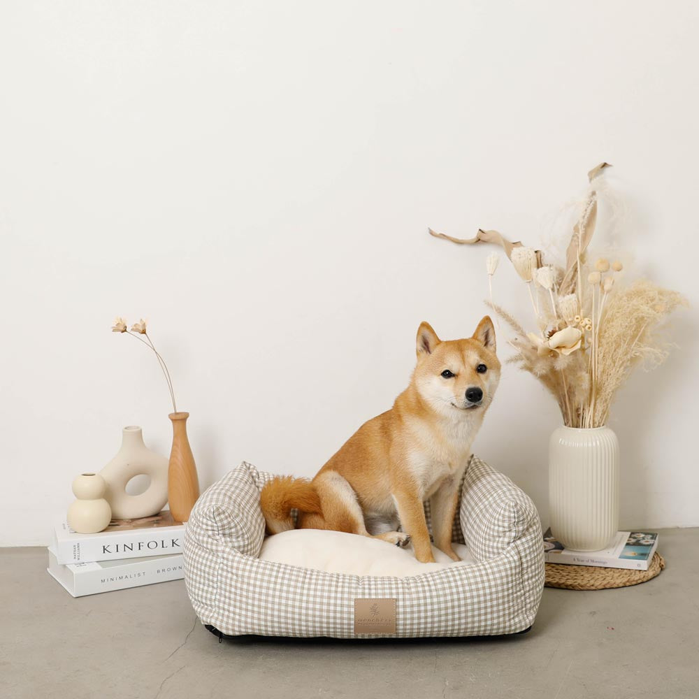 ギンガムチェッククッションベッド