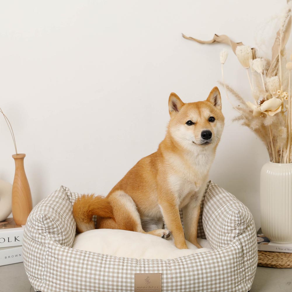 ギンガムチェッククッションベッド