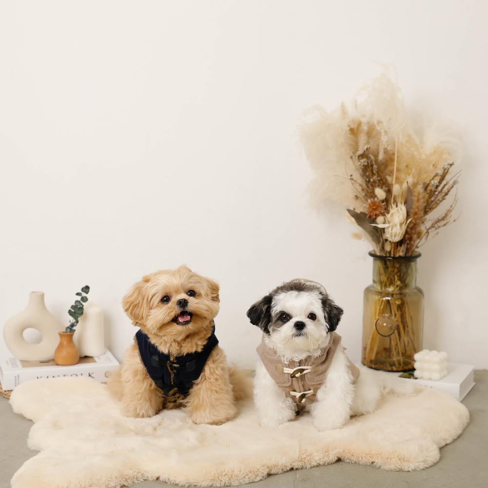 Duffel hood lining boa vest