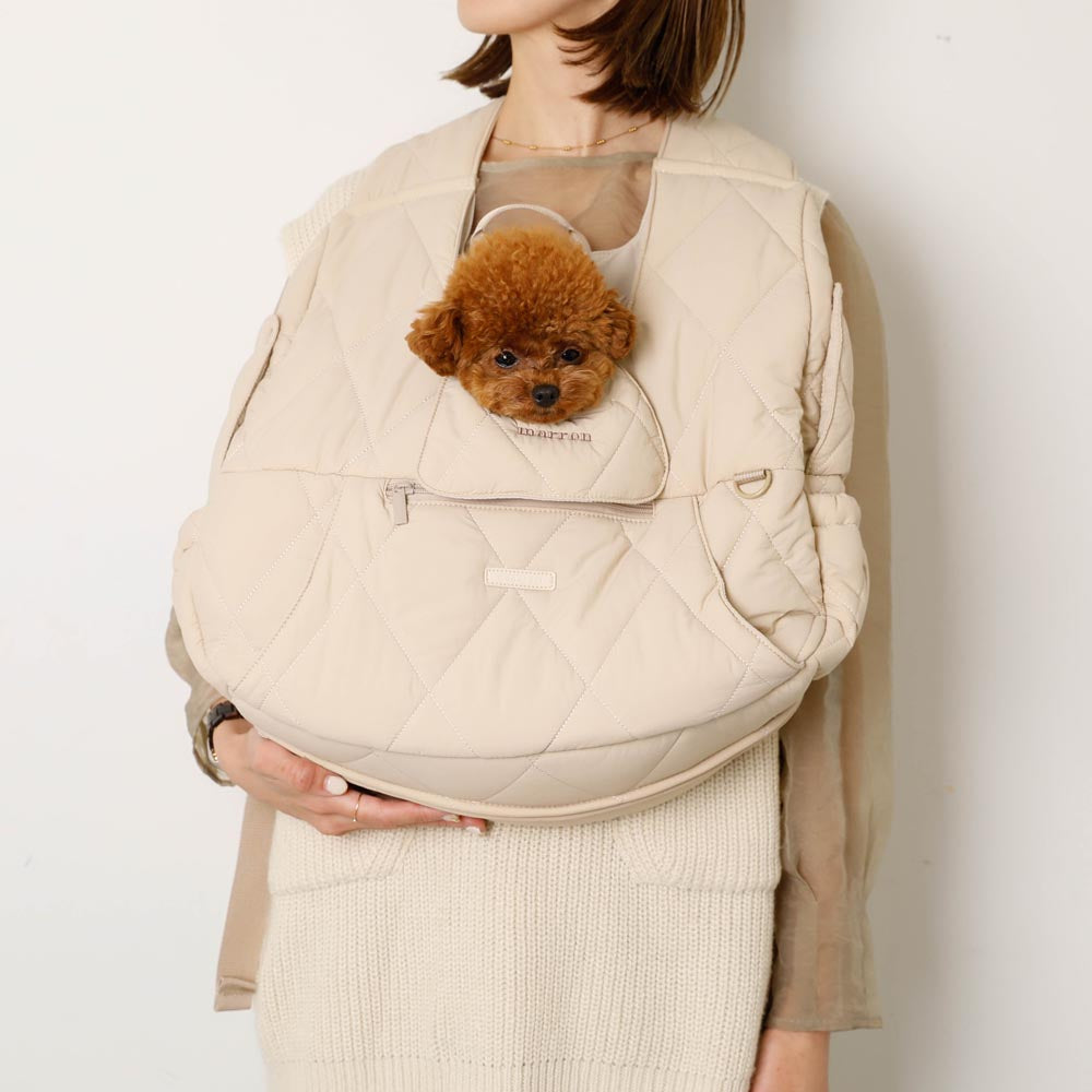 キルティングメッシュ付きフロントリュック【名入れ刺繍対応】