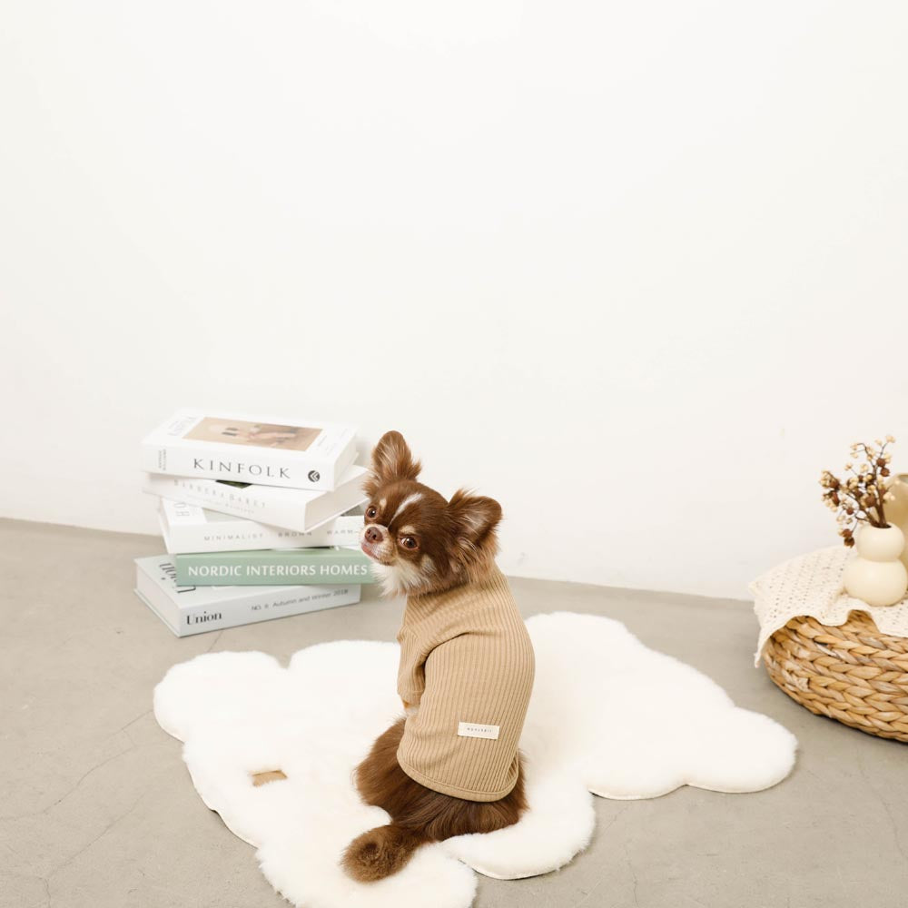 Simple high neck rib tops