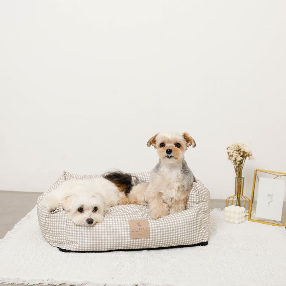 ギンガムチェッククッションベッド