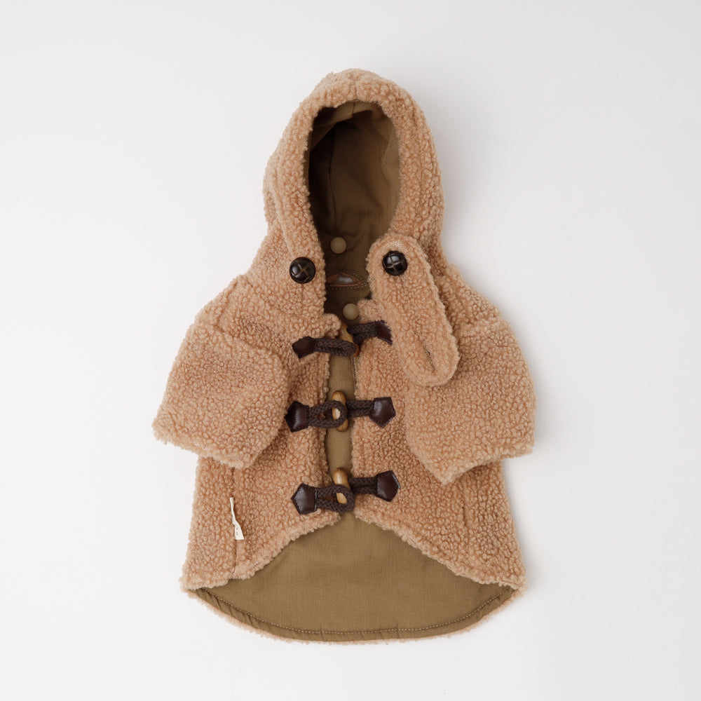 duffle boa hoodie coat