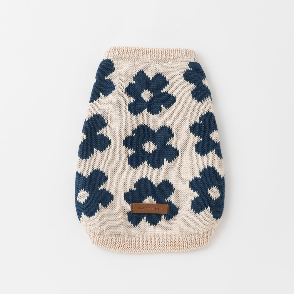 Sustainable flower knit vest