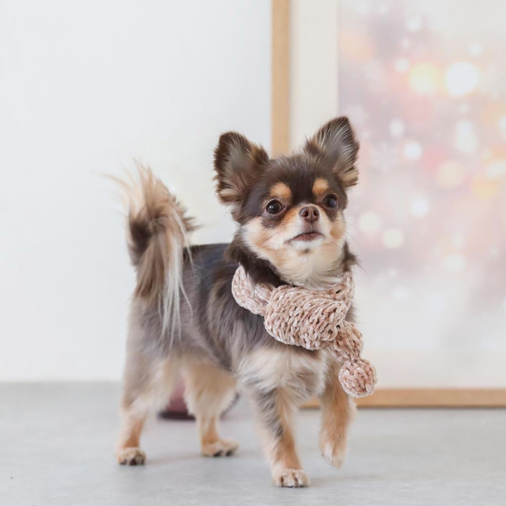 handmade pom pom muffler