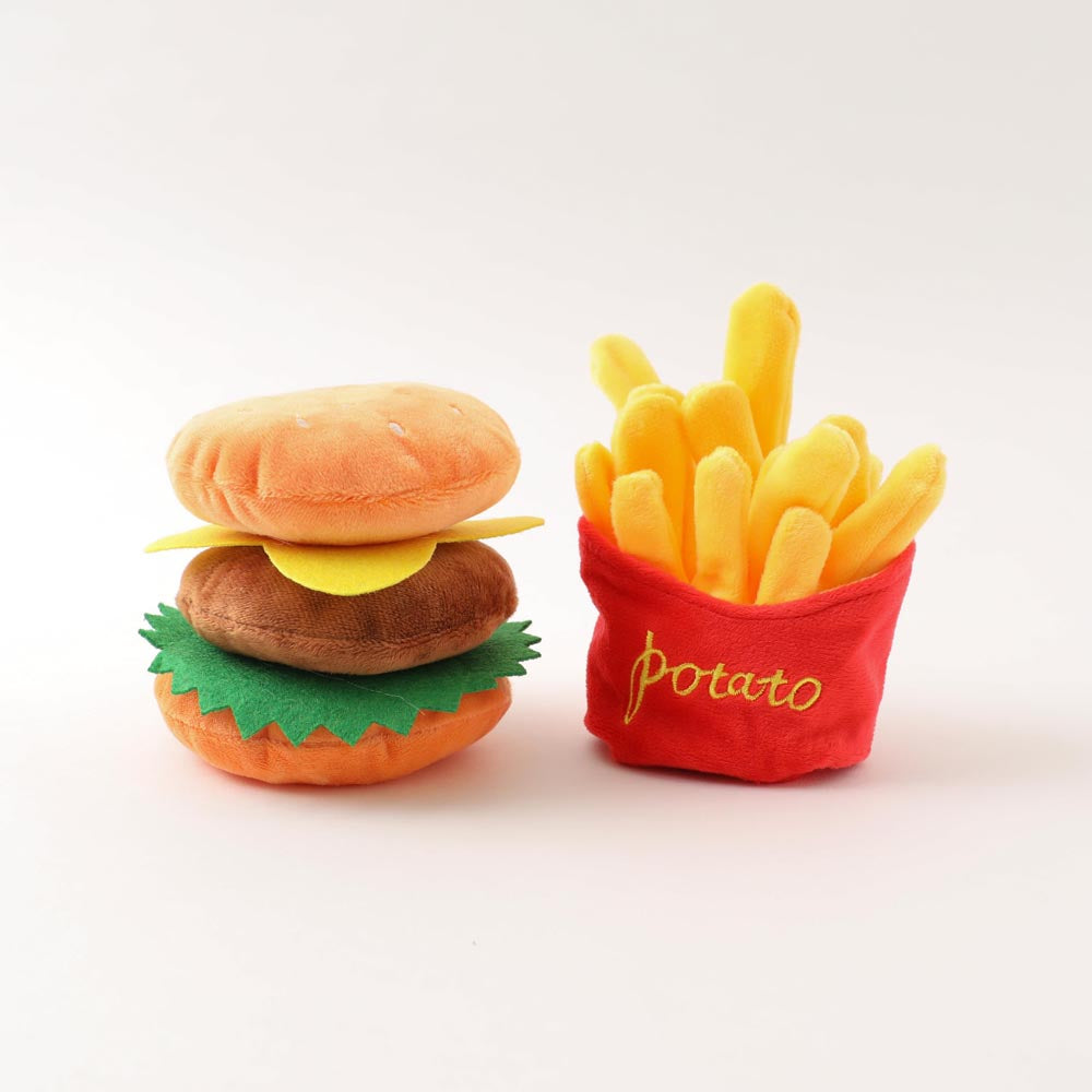 ハンバーガーとポテトのおもちゃ