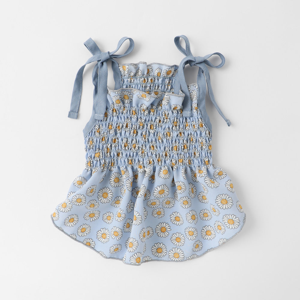 Daisy pattern gathered cami tops