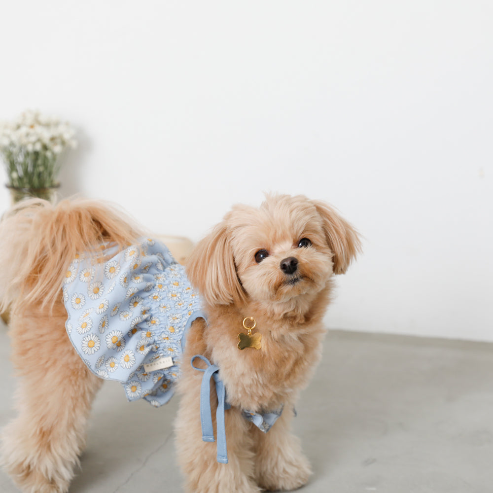 Daisy pattern gathered cami tops