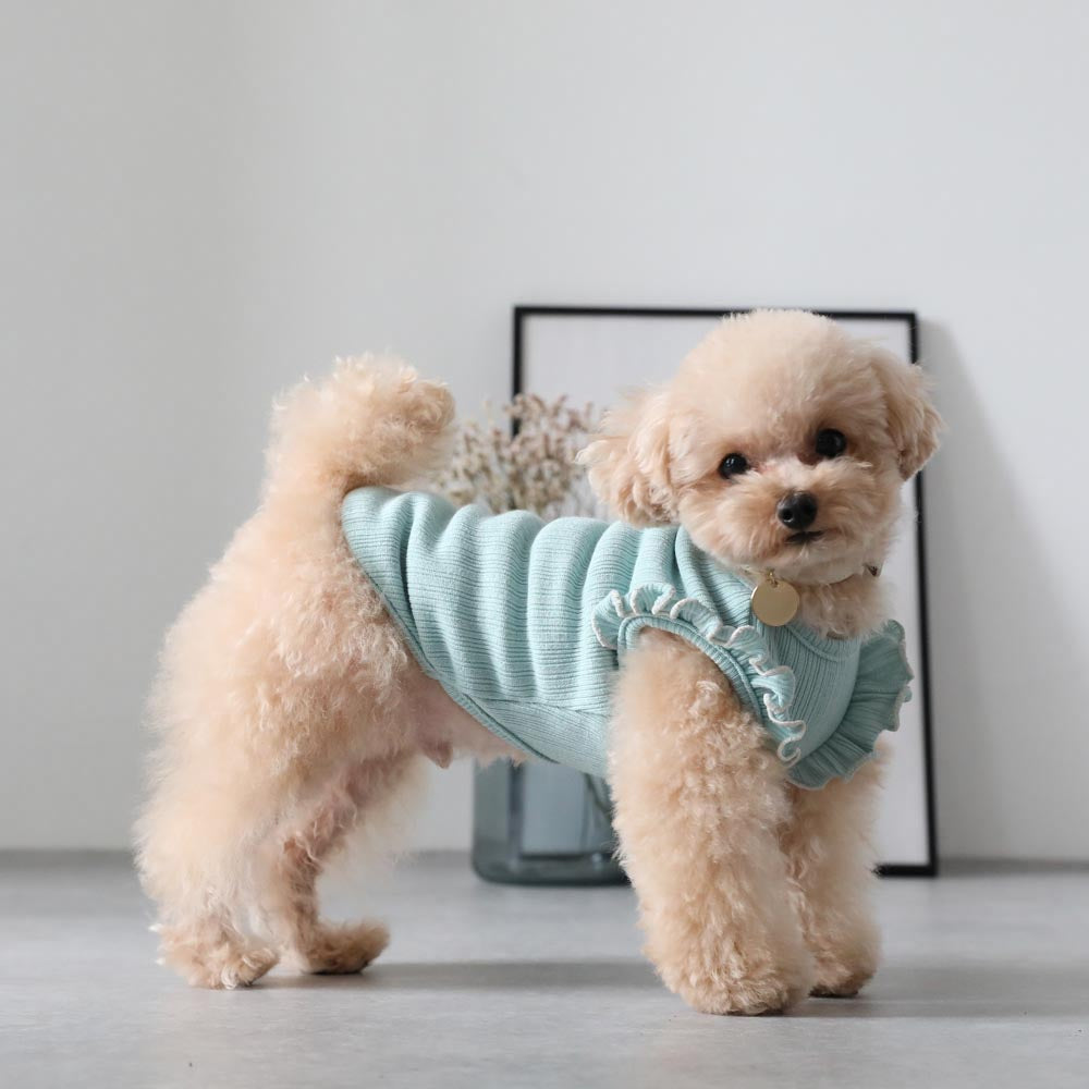 Frilled point ribbon tops