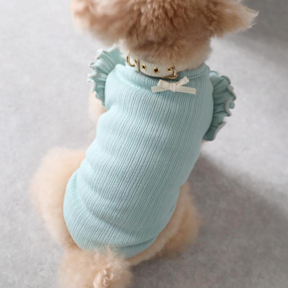 Frilled point ribbon tops