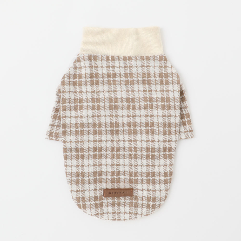plaid ribbed tops