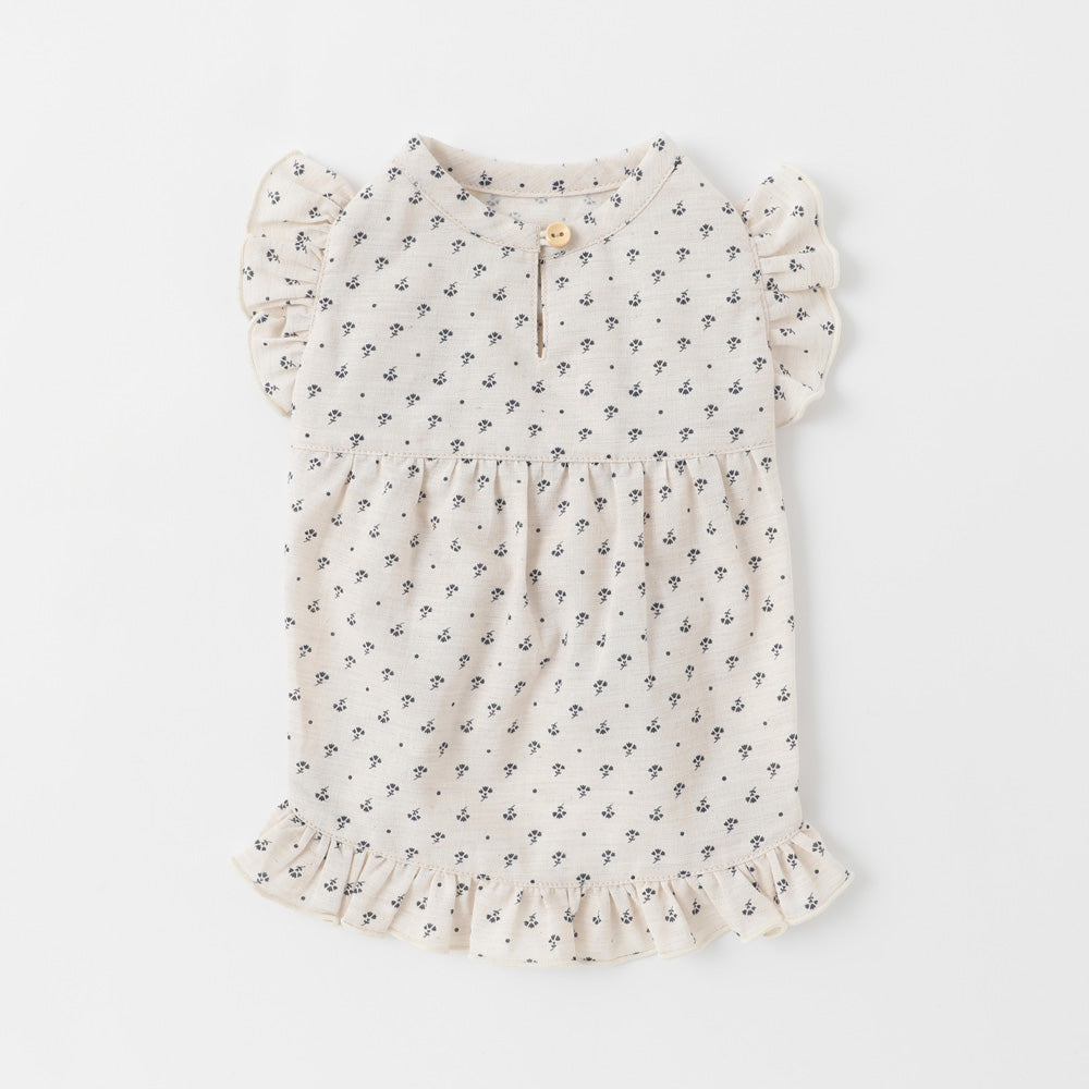 flower frill dress