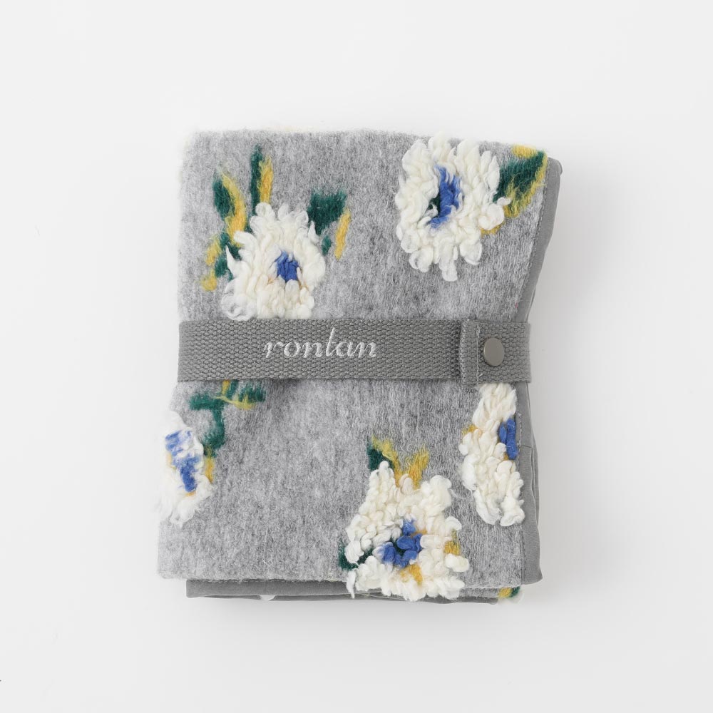フラワーボアカフェマット【名入れ刺繍対応】