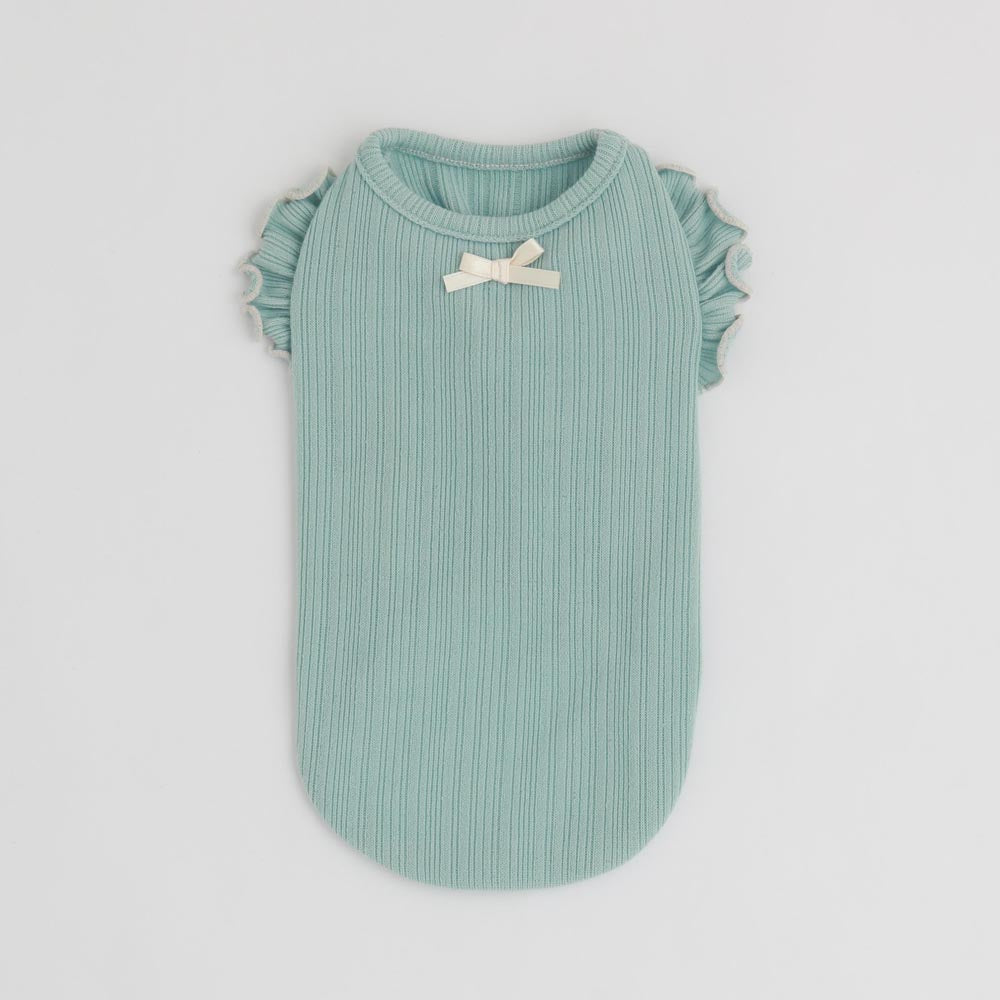 Frilled point ribbon tops