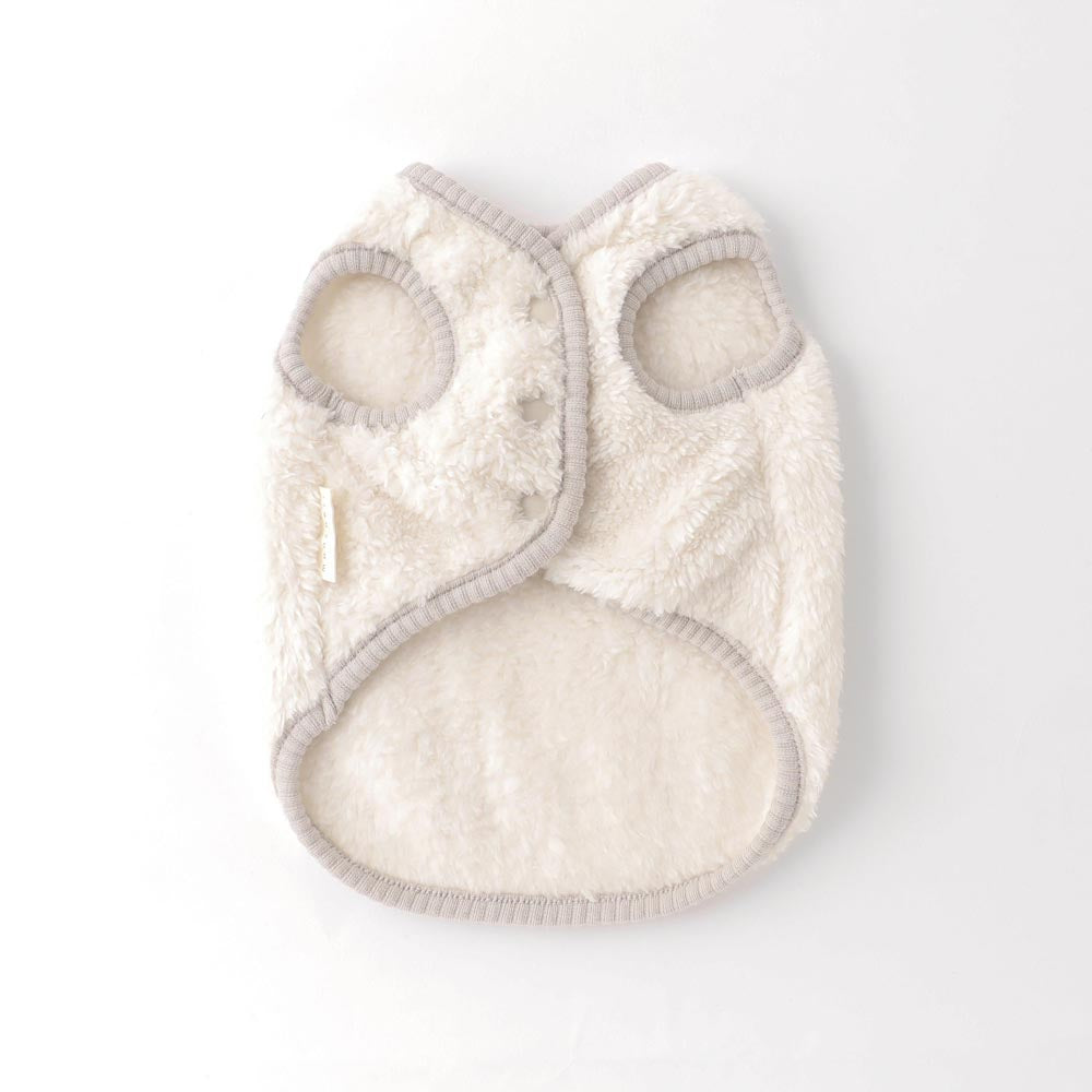 boa piping button vest