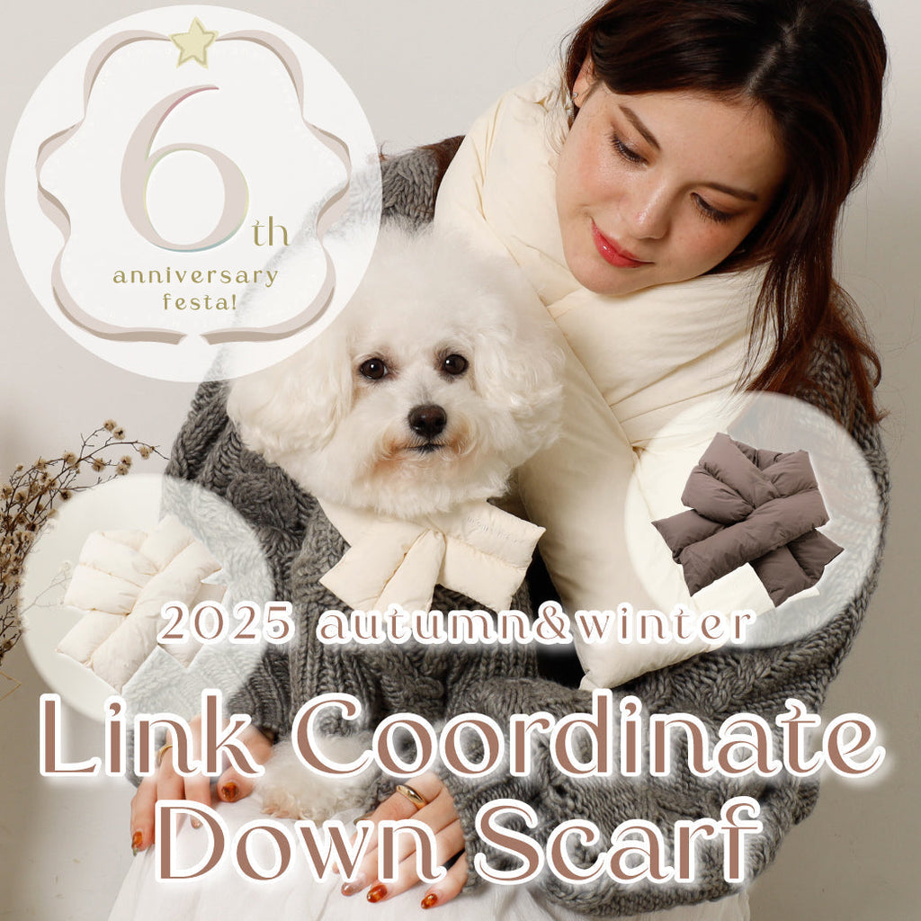 链接搭配首次的羽绒围巾登场！！