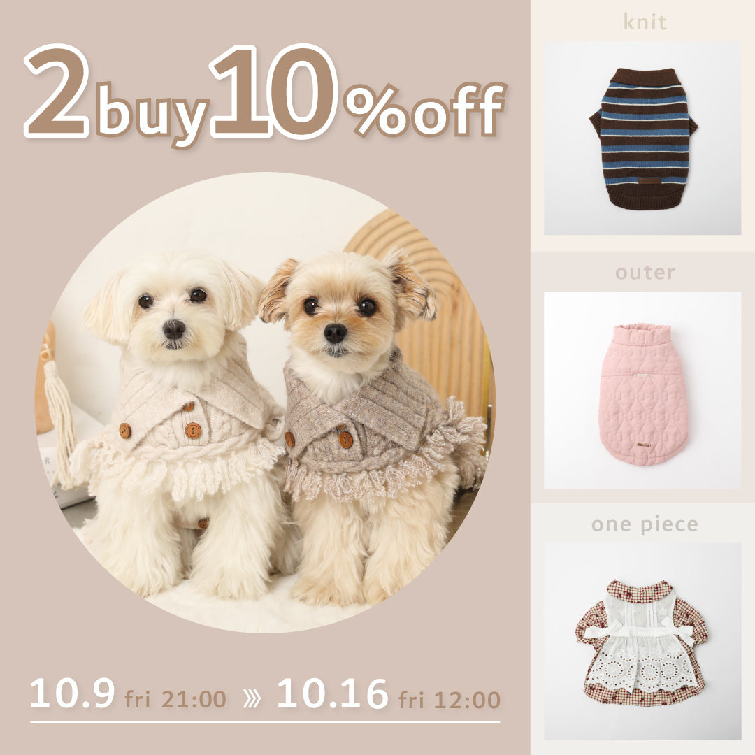 秋冬支度に2BUY10%OFF