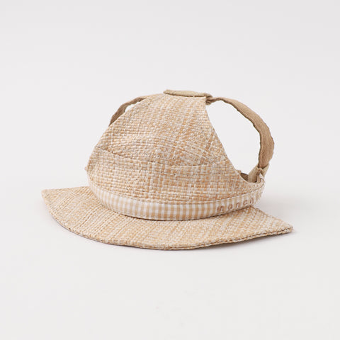 Gingham Check Ribon Cankan Hat