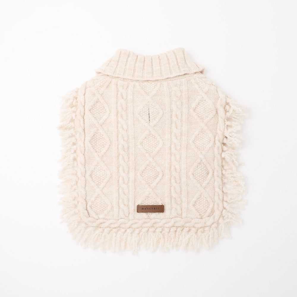 cable knit poncho