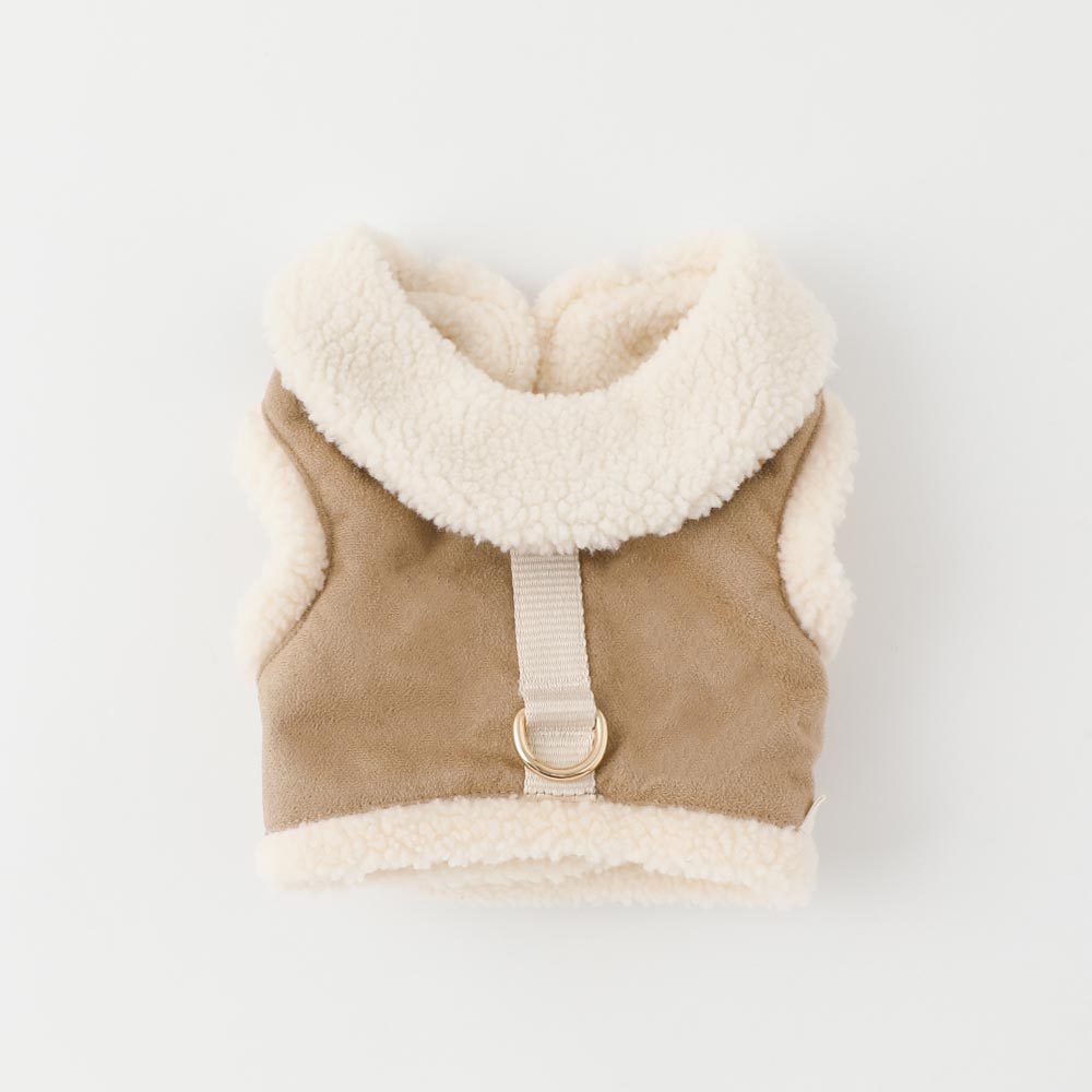 ムートン風ハーネス+リードSET【名入れ刺繍対応】 – moncheri