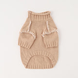 Kagari knitting high neck knit tops