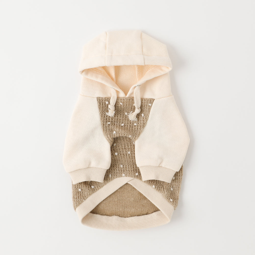 snow dot hoodie