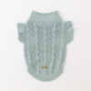 Shoulder frill cable knit tops