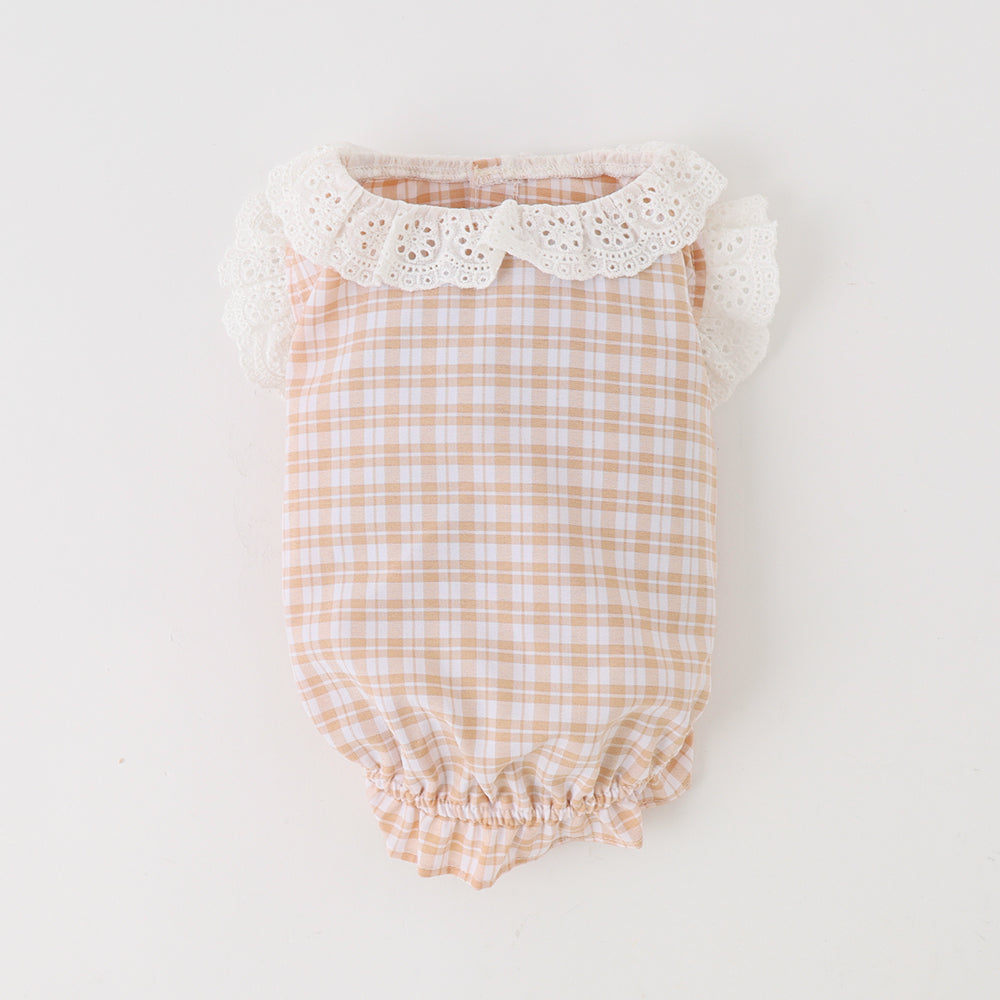 cotton ruffle collar tops