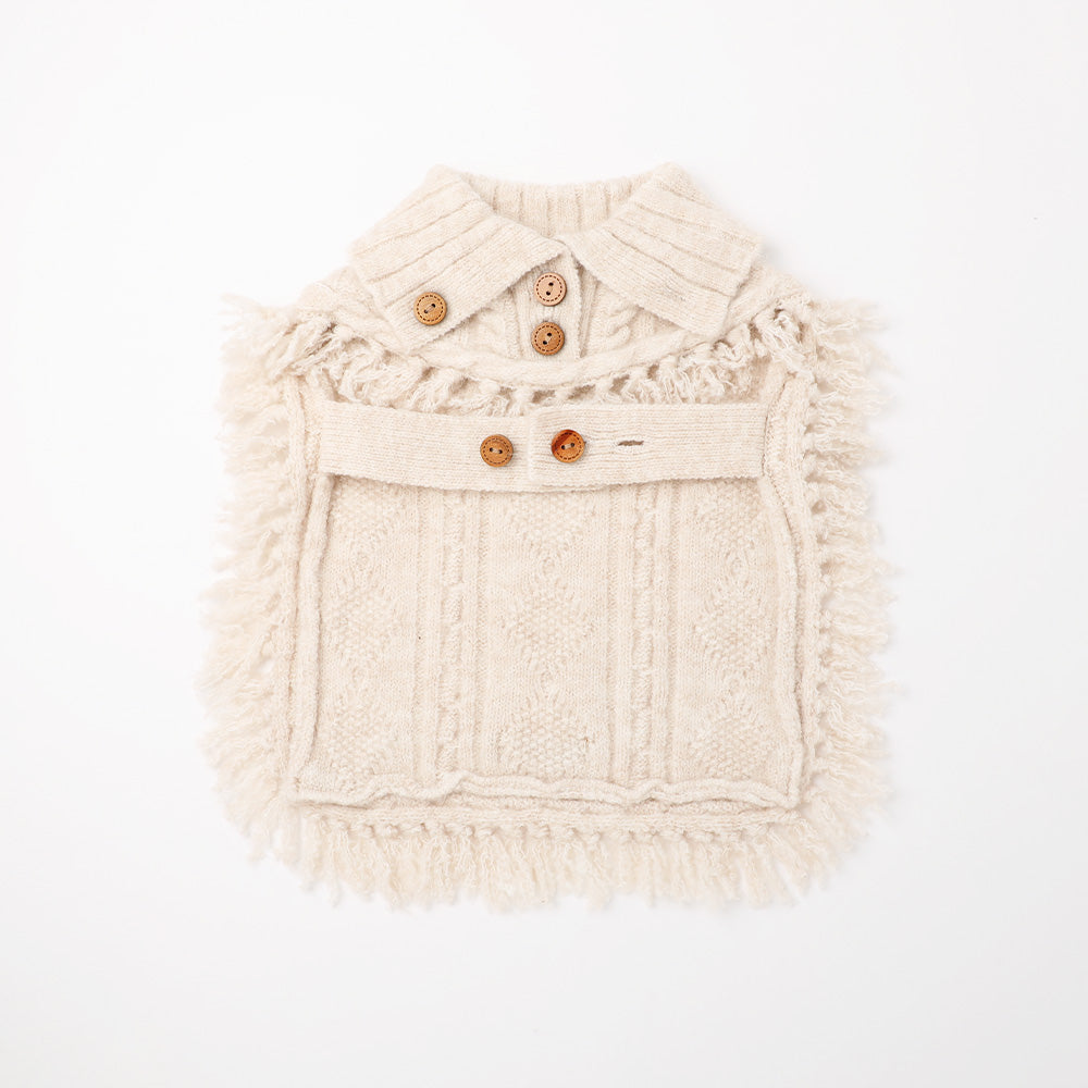 cable knit poncho