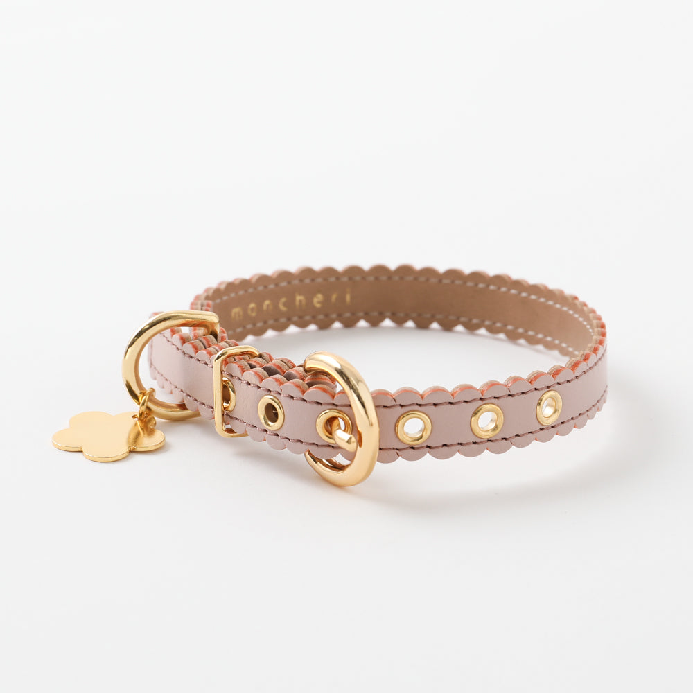 Nanami Flower Charm Leather Color [Supports name engraving]