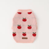 Apple pattern knit tops