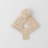 Cashmere Mixed Pom Pon Dog Knit Hat