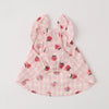 Cold strawberry pattern frill camisole dress