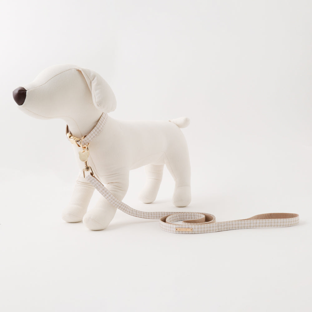 Gingham check bear charm color + lead set [Supports name engraving]