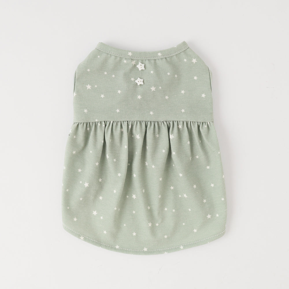 Cool star pattern sleeveless dress