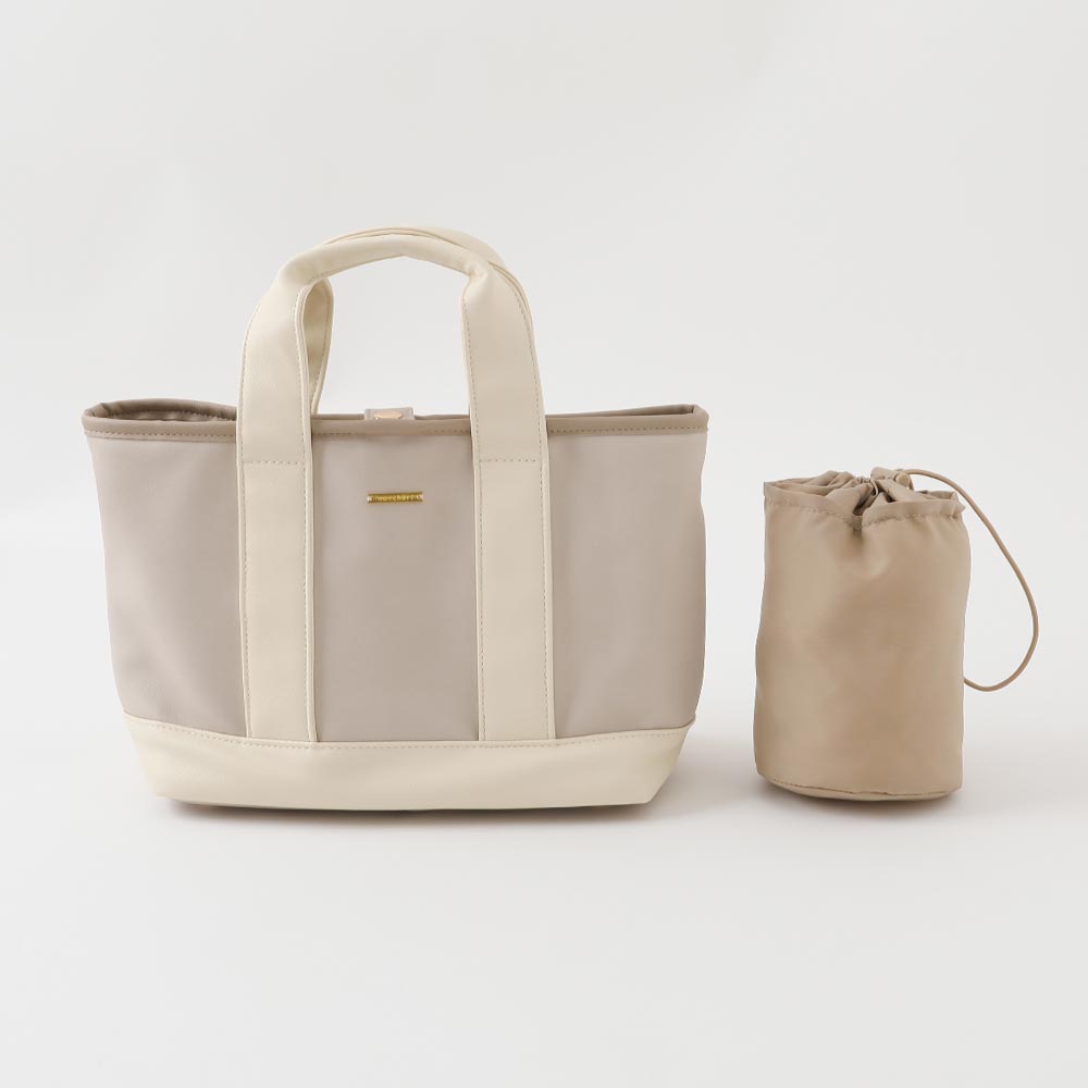 2way eco leather walking bag (with deodorant drawstring bag)